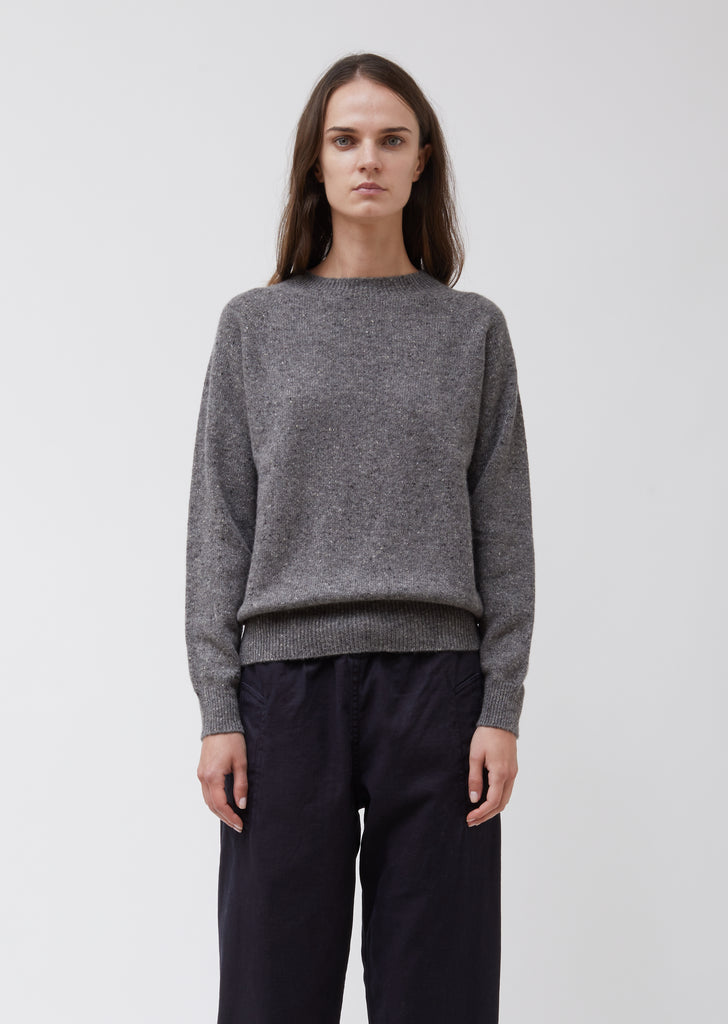 Classic Donegal Cashmere Crew Neck Sweater
