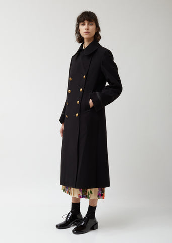 Wool Acrylic Cloth x Pile Jacquard Coat – La Garçonne
