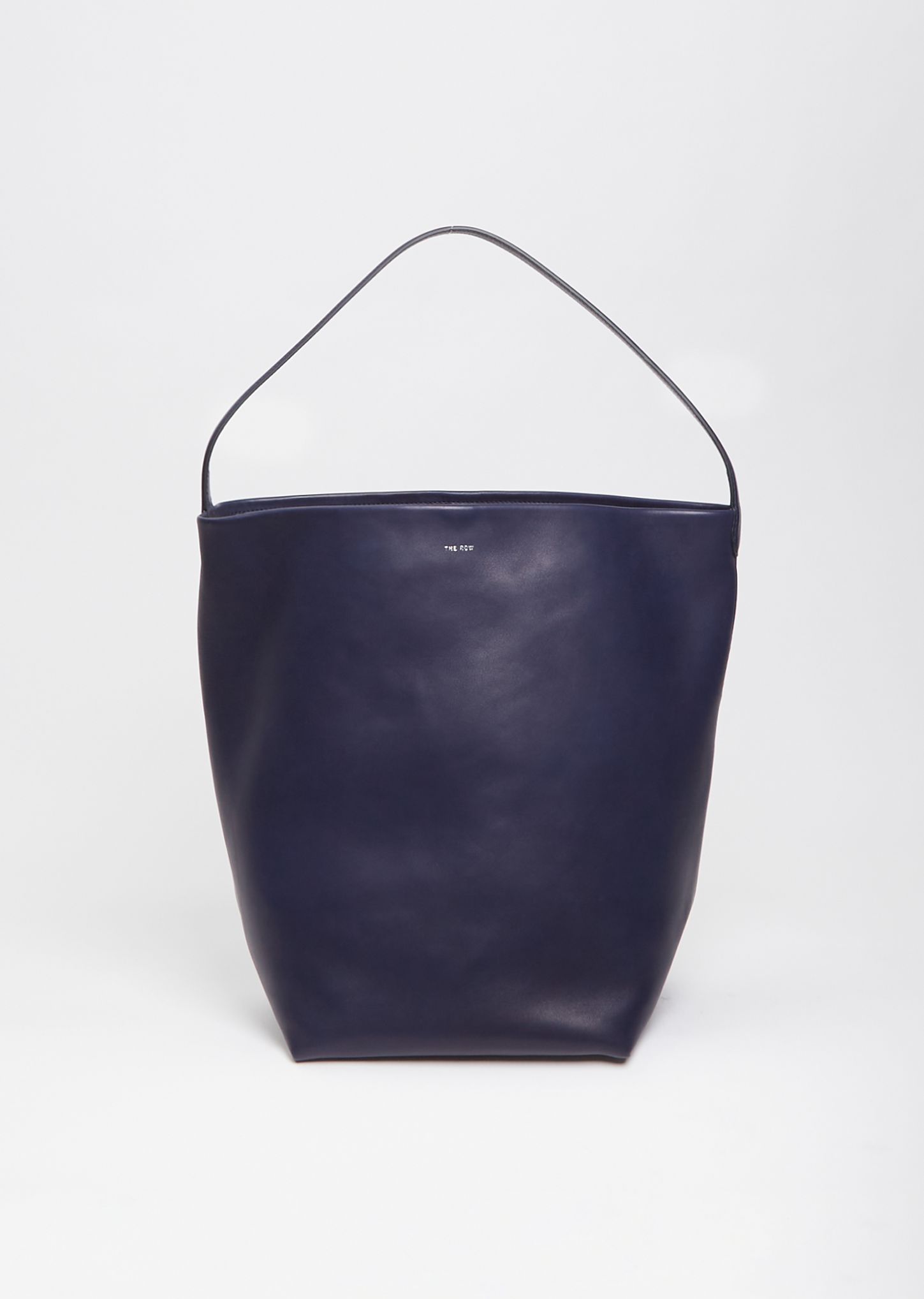 The Row Park Small Leather Tote in Blue