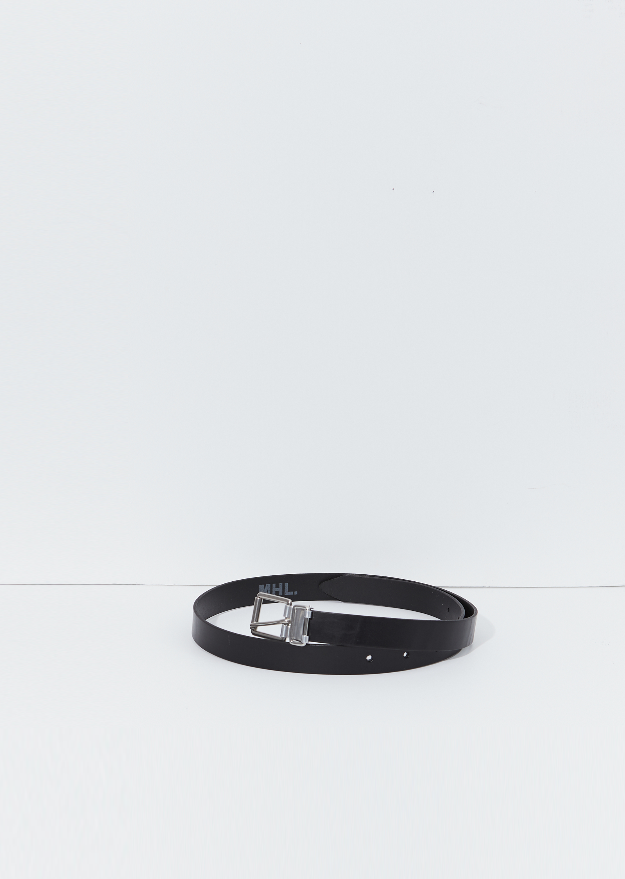 MARGARET HOWELL レザー　ベルト　ブラック MARGARET HOWELL/ROLLER BUCKLE BELT(BLACK)