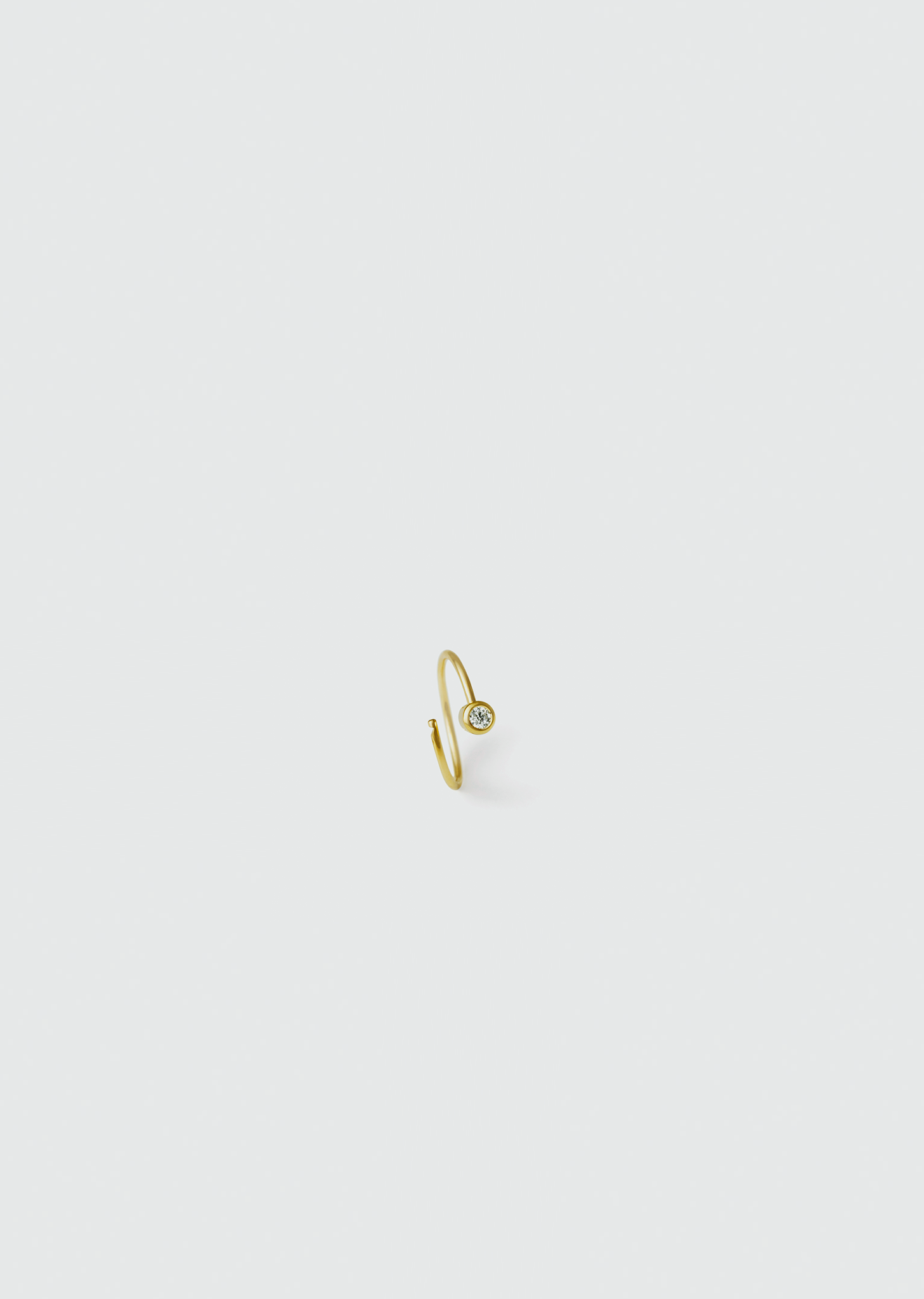 One-Stone Hoop Earring 01 – La Garçonne