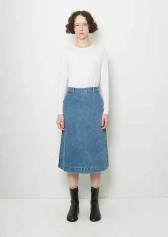 A—Line Denim Skirt