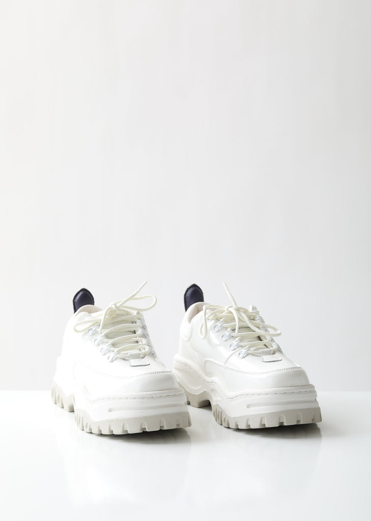 Angel Patent Lace-Up Sneakers