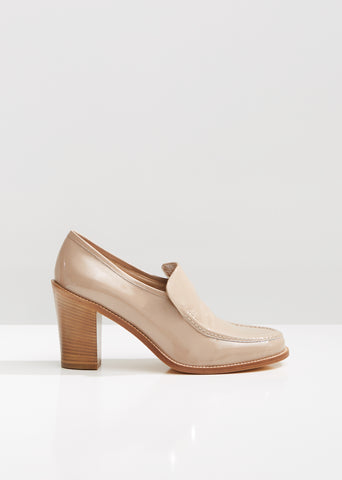 Nora Heeled Leather Loafers