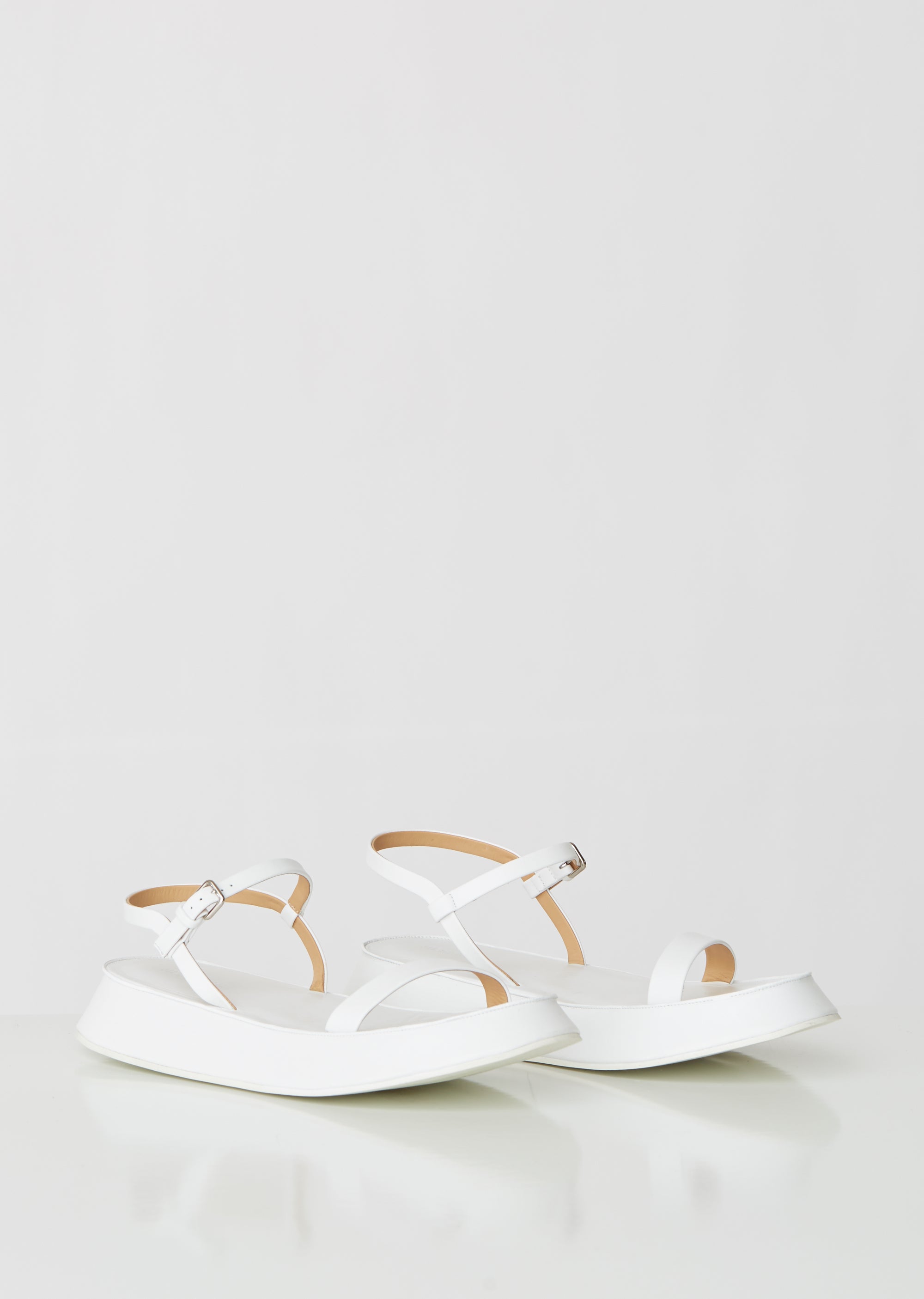 Monochrome Platform Leather Sandals – La Garçonne