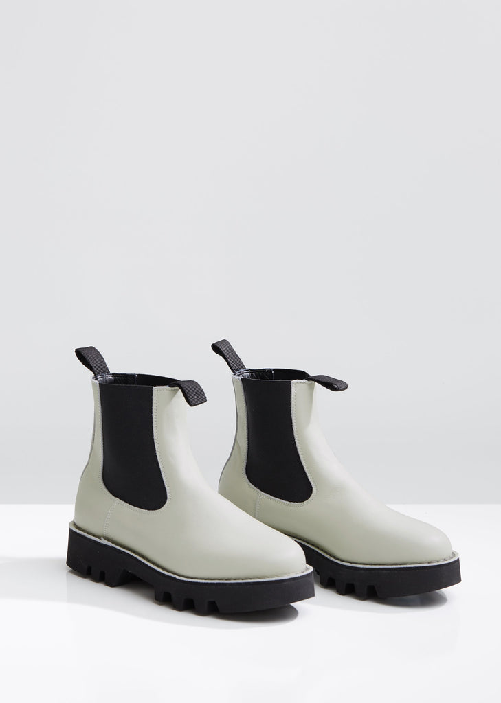 Nappa Leather Slip On Boots