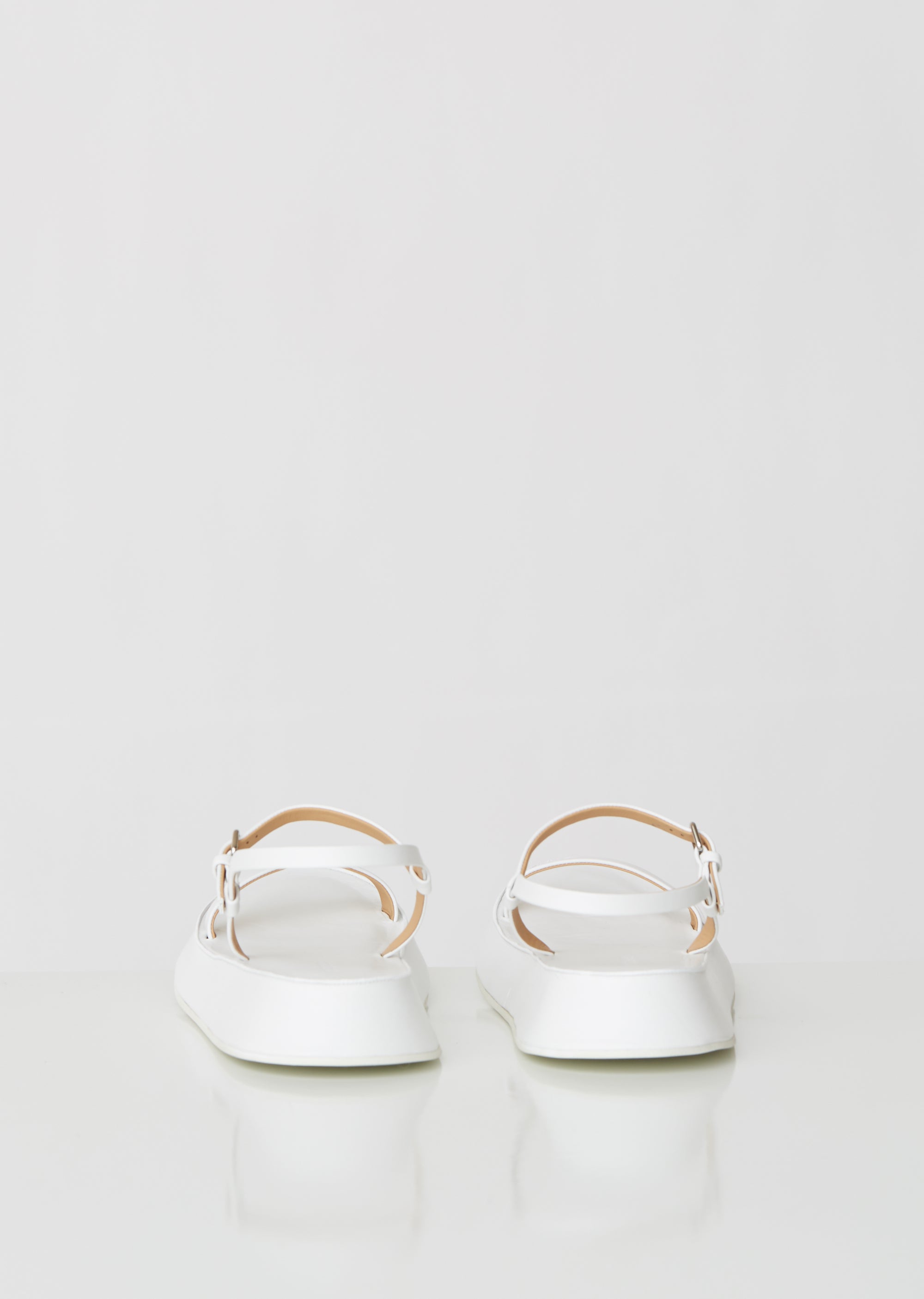 Monochrome Platform Leather Sandals – La Garçonne