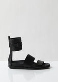 Belted Ankle Wrap Leather Sandals