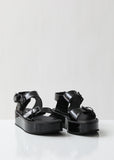 Patent Vernice Platform Sandals