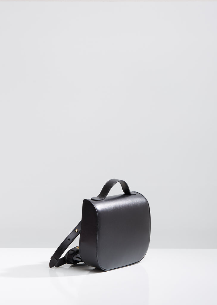 Leather Box Backpack