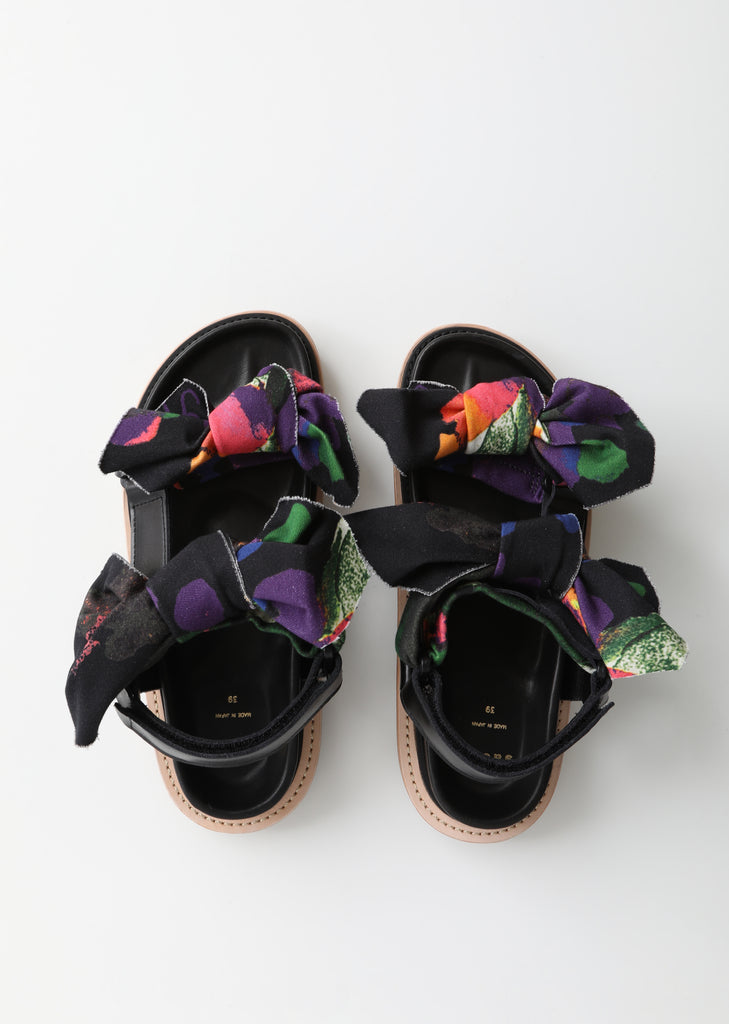 Flower Bow Tie Sandals