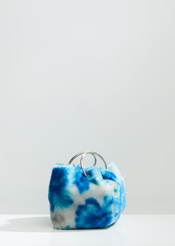 Printed Small Fur Loop Pouch
