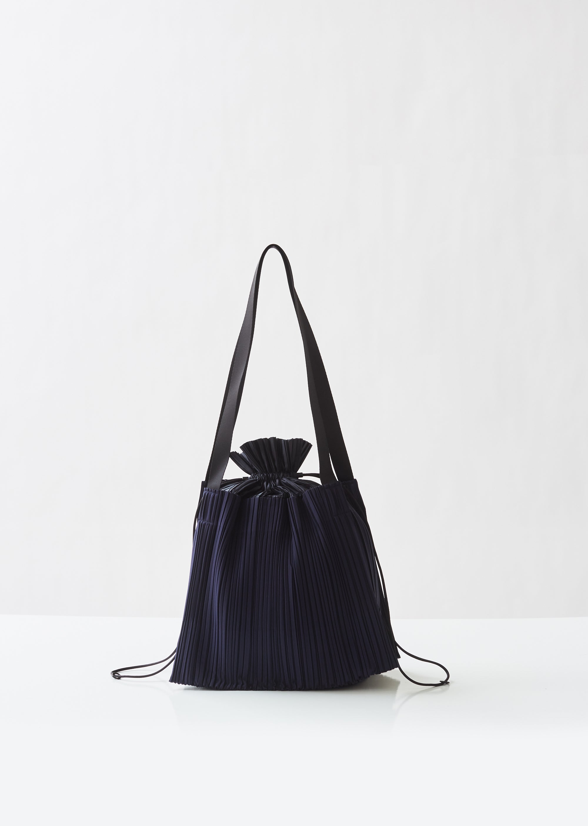 Small Sqaure Pleats Bag - One Size / Navy