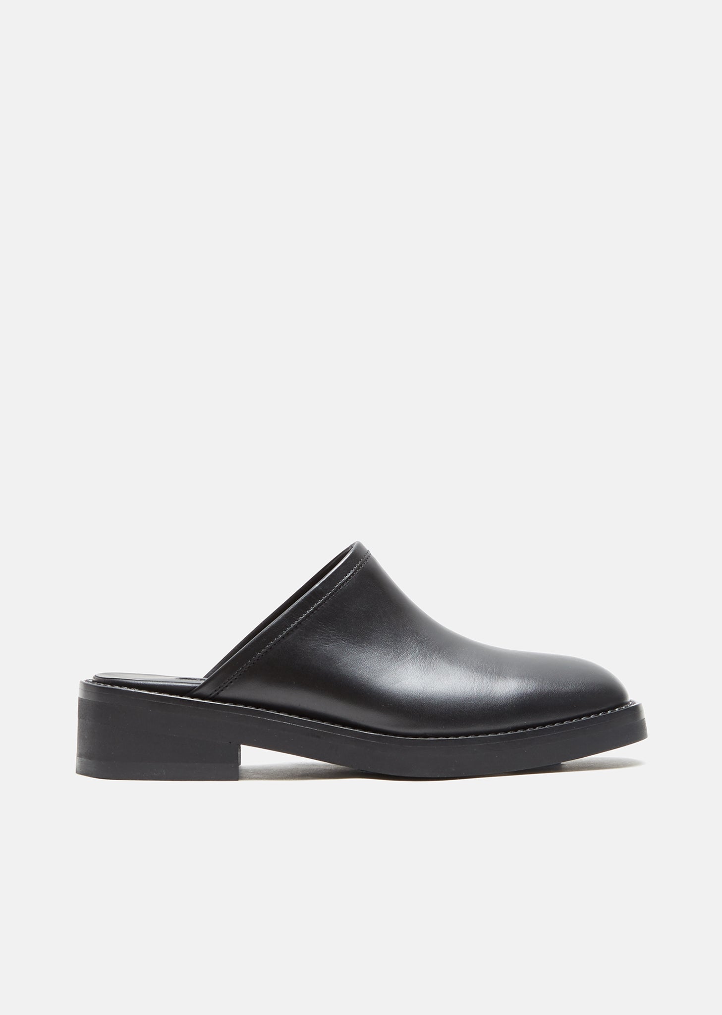Leather Mules by Ann Demeulemeester- La Garçonne Leather Mules by Ann Demeulemeester- La Garçonne