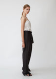 Woven Suiting Pleated Pants