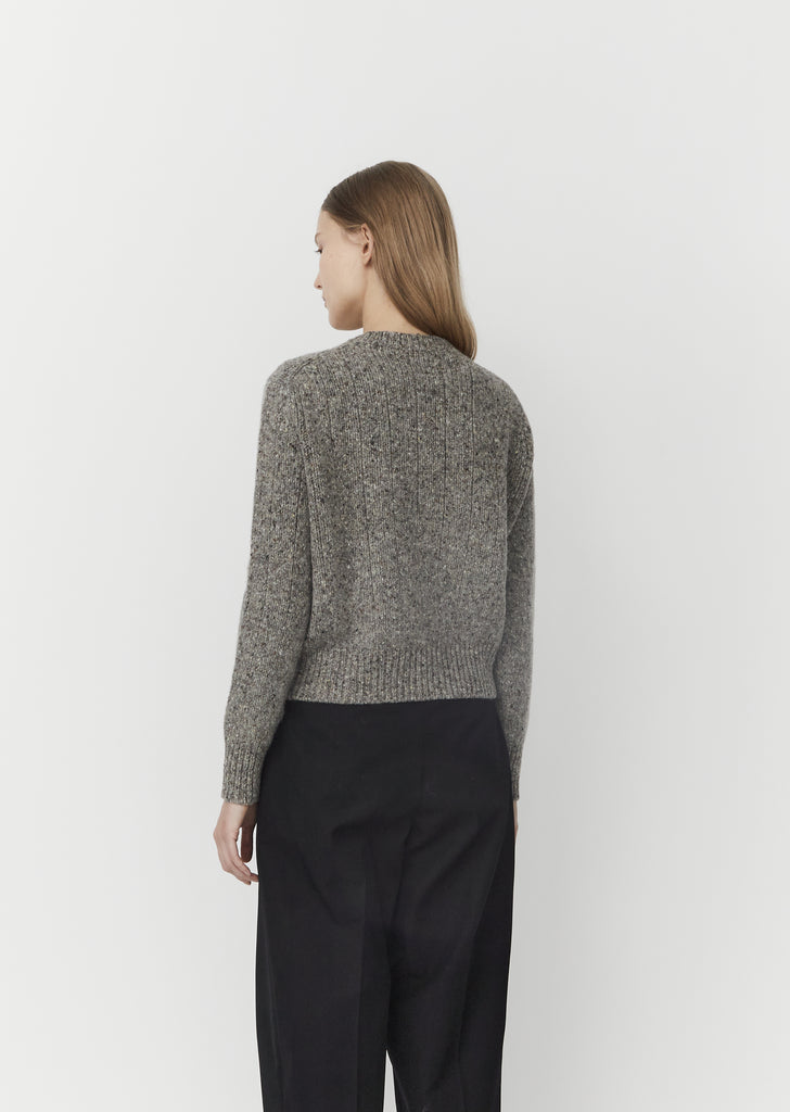Cable Sweatshirt — Mid Grey