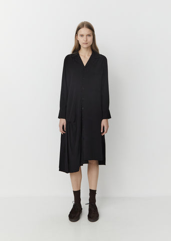 Gather Skirt Shirt Dress