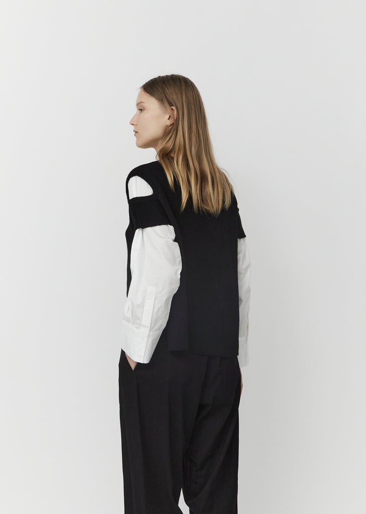 Cotton & Wool Cut-Out Sweater