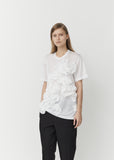 Polyester Tricot Ruffle Tee