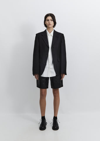 Wool Single-Breasted Jacket