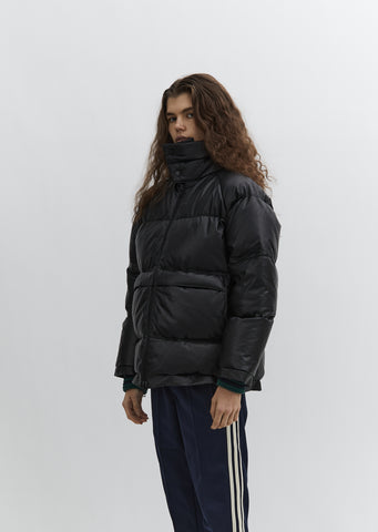 Leather Puffer