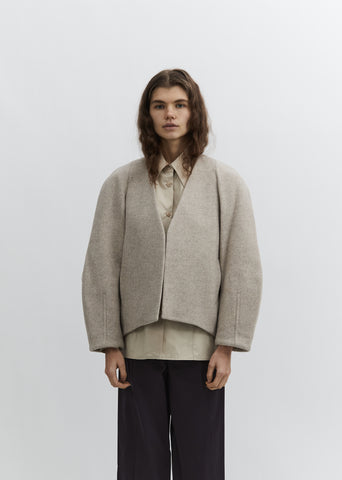 No Button Half Coat