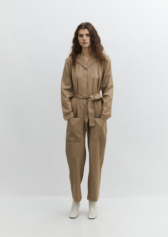 Wool Pocket Jumpsuit