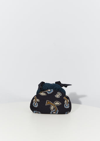 Yume Embroidered Bag — Navy