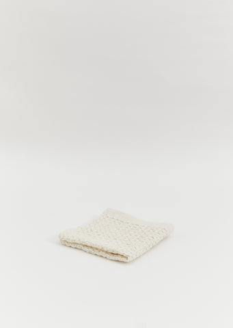 Lattice Linen Washcloth