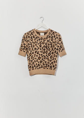 Dianna Jacquard Sweater — Cheetah