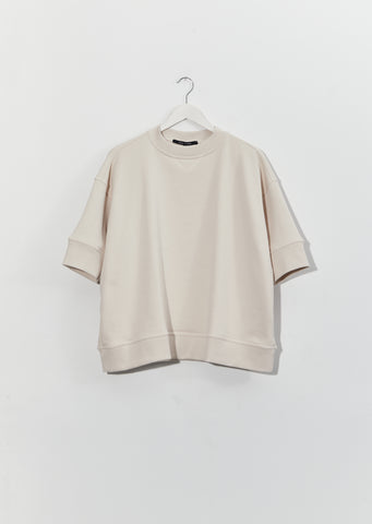 Tipsy Cotton Fleece Sweatshirt — Porcelain