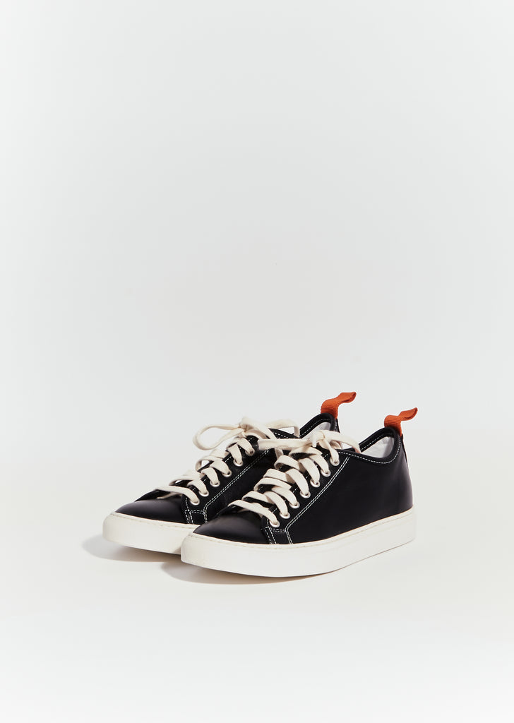 Fast Leather Sneakers — Black