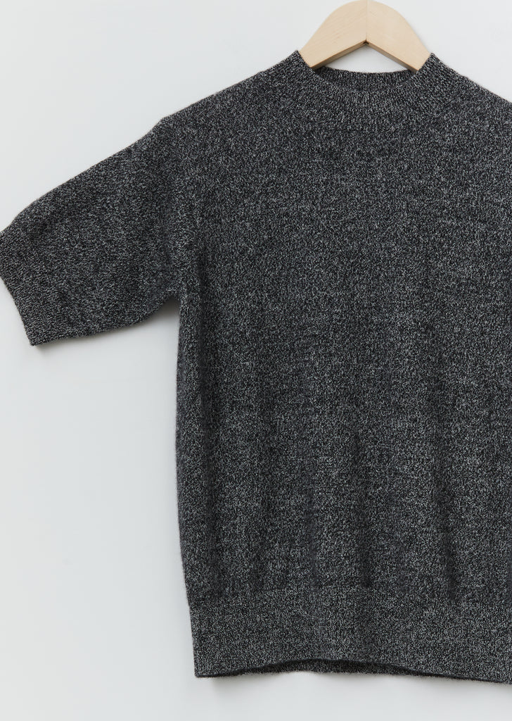Matisse Cashmere Sweater — Marled Black