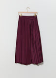 Wool Organza Pleated Pareo Skirt