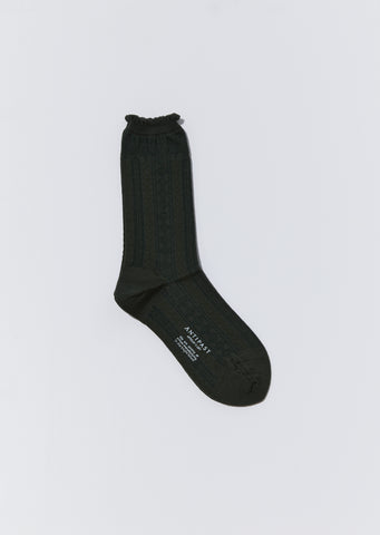 Cahin Stitch Socks — Khaki