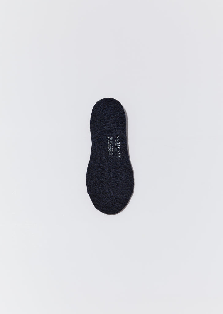 Melange Cover Socks — Navy