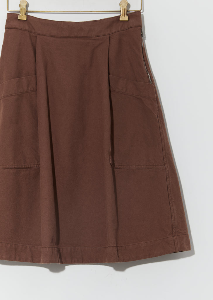 Workwear Side Zip Skirt