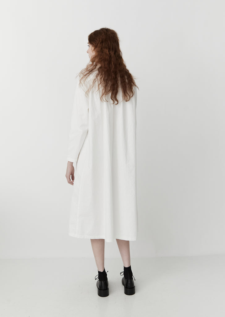 Vintage Twill Dress — White
