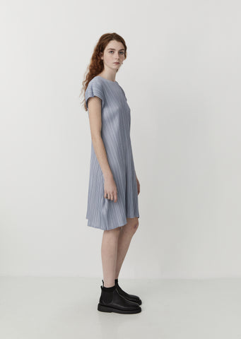 Pleated Curved Dress