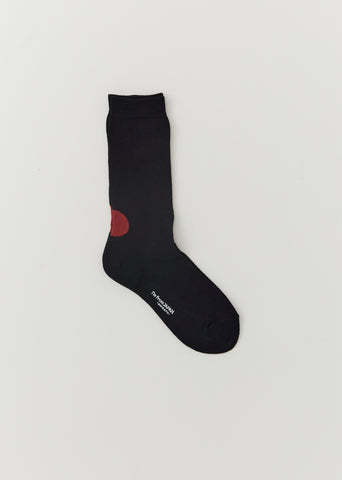 Japan Flag Socks — Navy