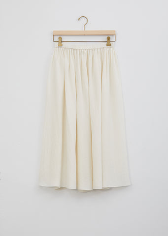 Silk Gathered Skirt