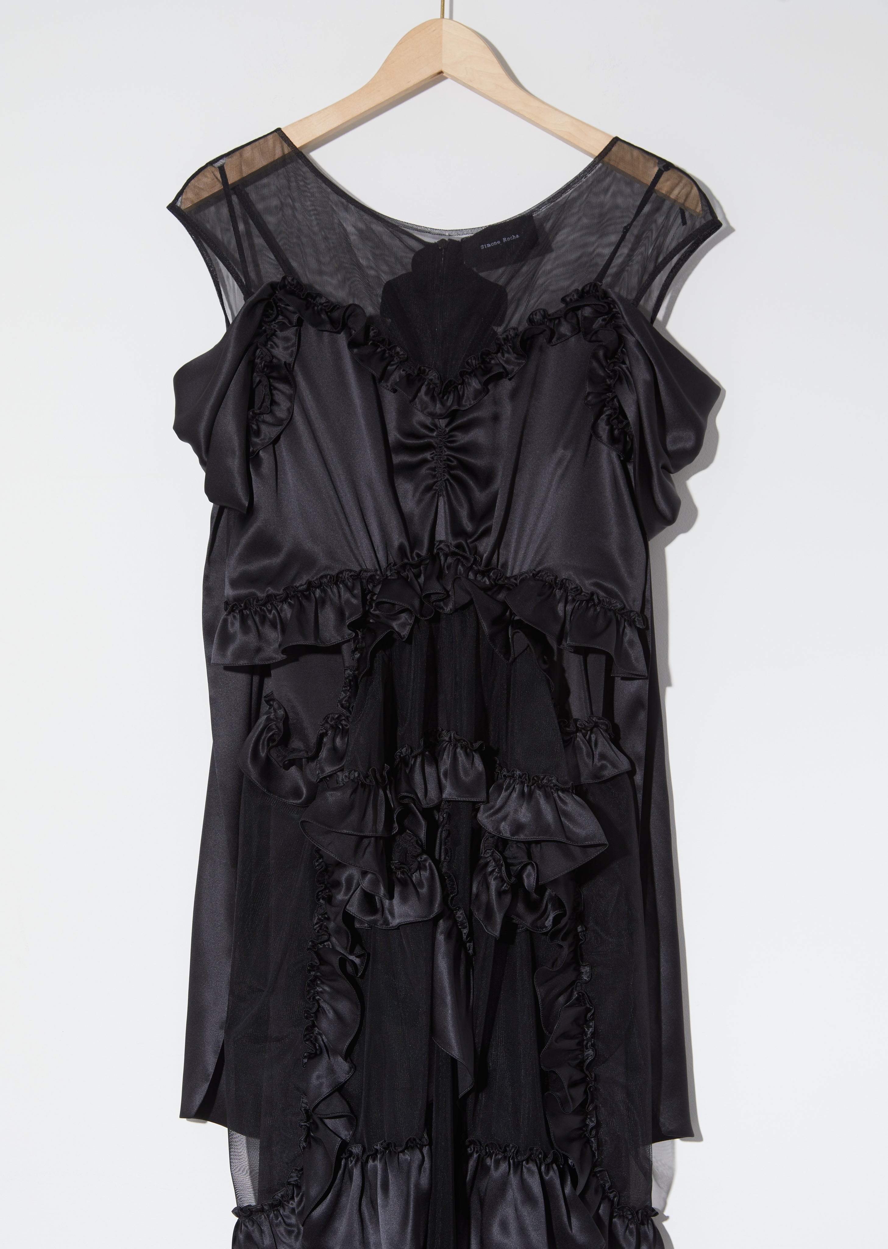Silk Satin & Tulle Skeleton Dress – La Garçonne