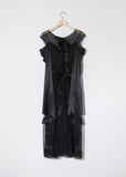 Silk Satin & Tulle Skeleton Dress