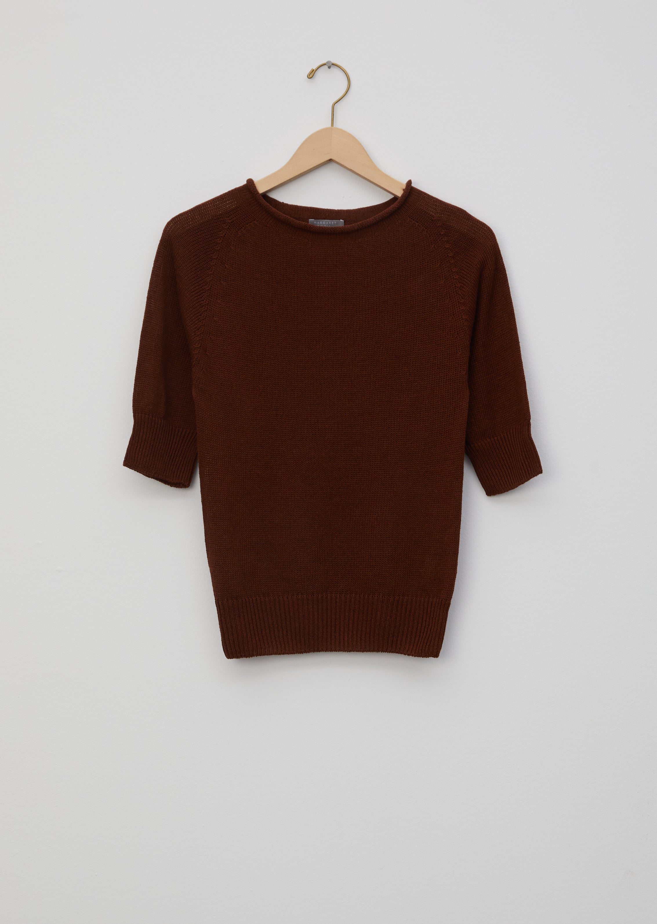 マーガレットハウエル CAST OFF ROLL NECK 麻綿 ニット MARGARET HOWELL（マーガレットハウエル）の「LONG SLEEVE CAST