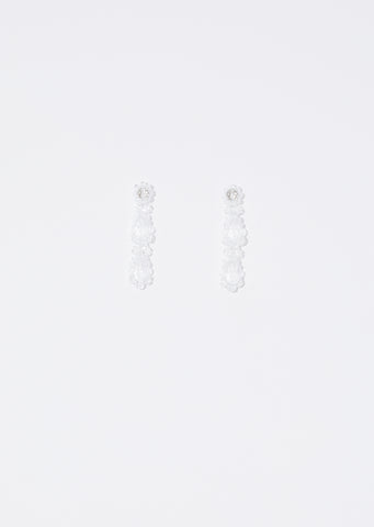 Short Drop Earrings — Clear