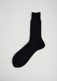 Men's 3 Color Melange Socks — Black