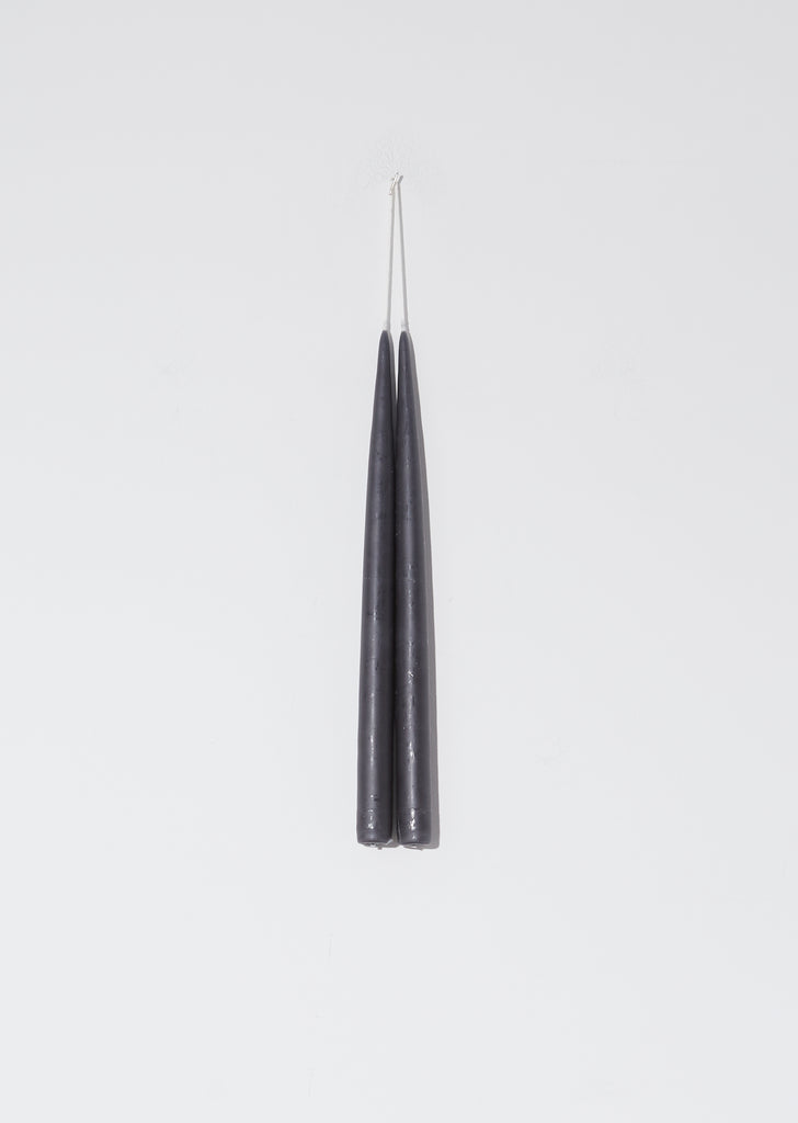 Hand Dipped Tapered 13" Candles — Black