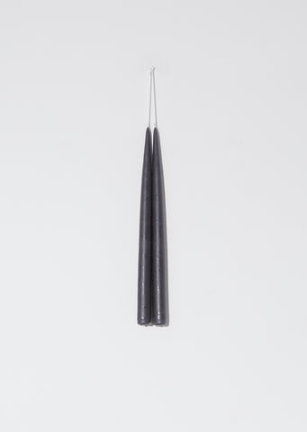 Hand Dipped Tapered 13" Candles — Black