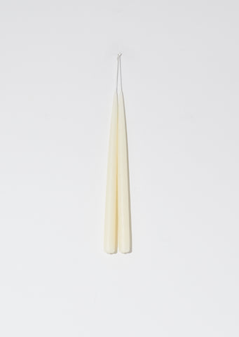 Hand Dipped Tapered 13" Candles — Ivory
