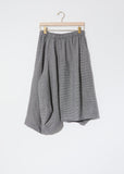 Wool Houndstooth Check Skirt